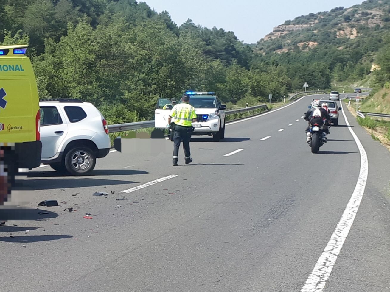 Accidente N230 en Vilacamp y Litera