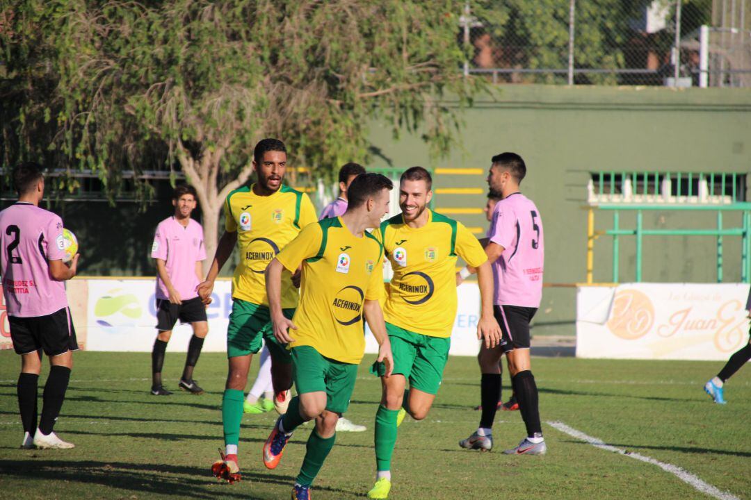 Celebración del gol.