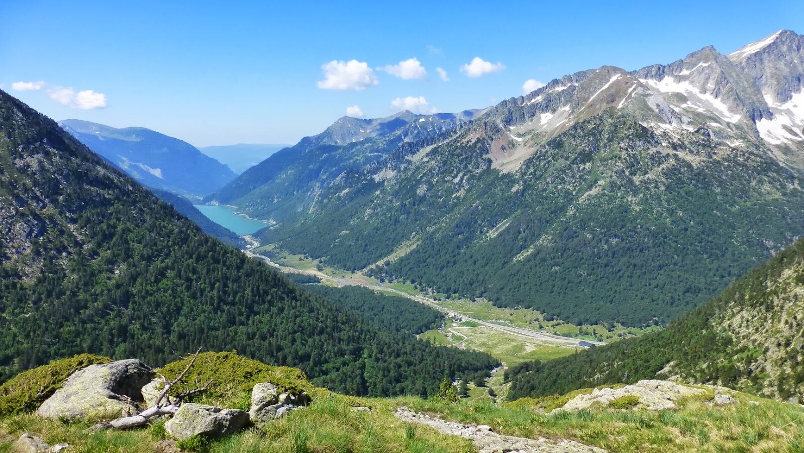 Imagen aérea del Lago Redón, en la Vall d&#039;Aran