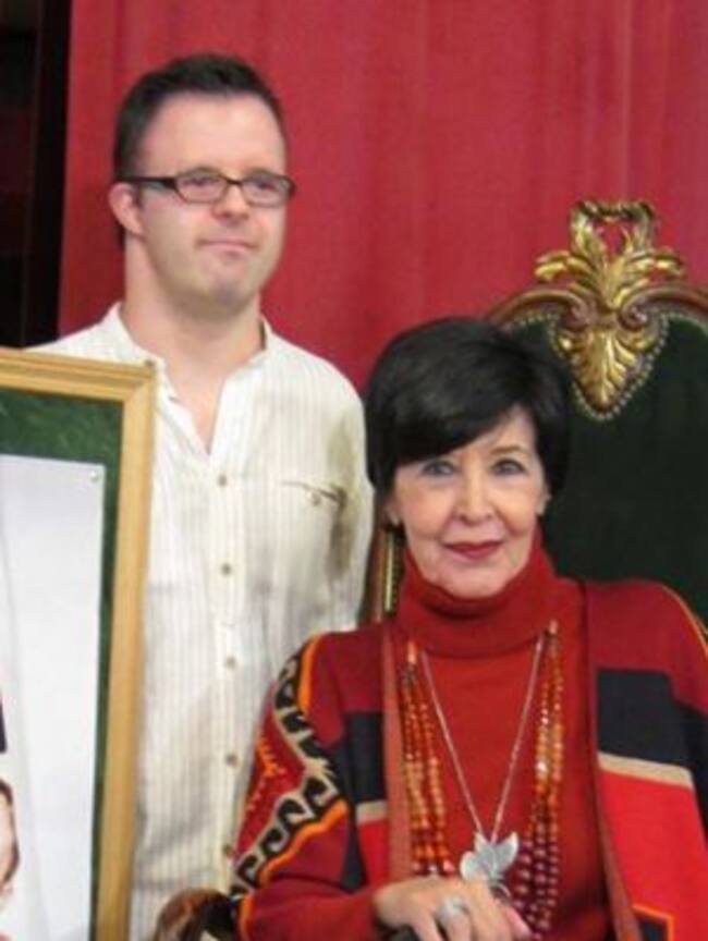 Hugo Aritmendiz con Concha Velasco