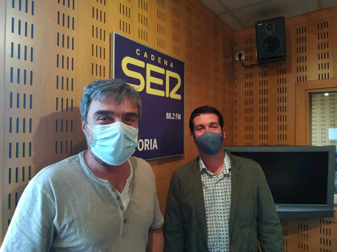 Otero y Grajales en el estudio de Ser Vitoria