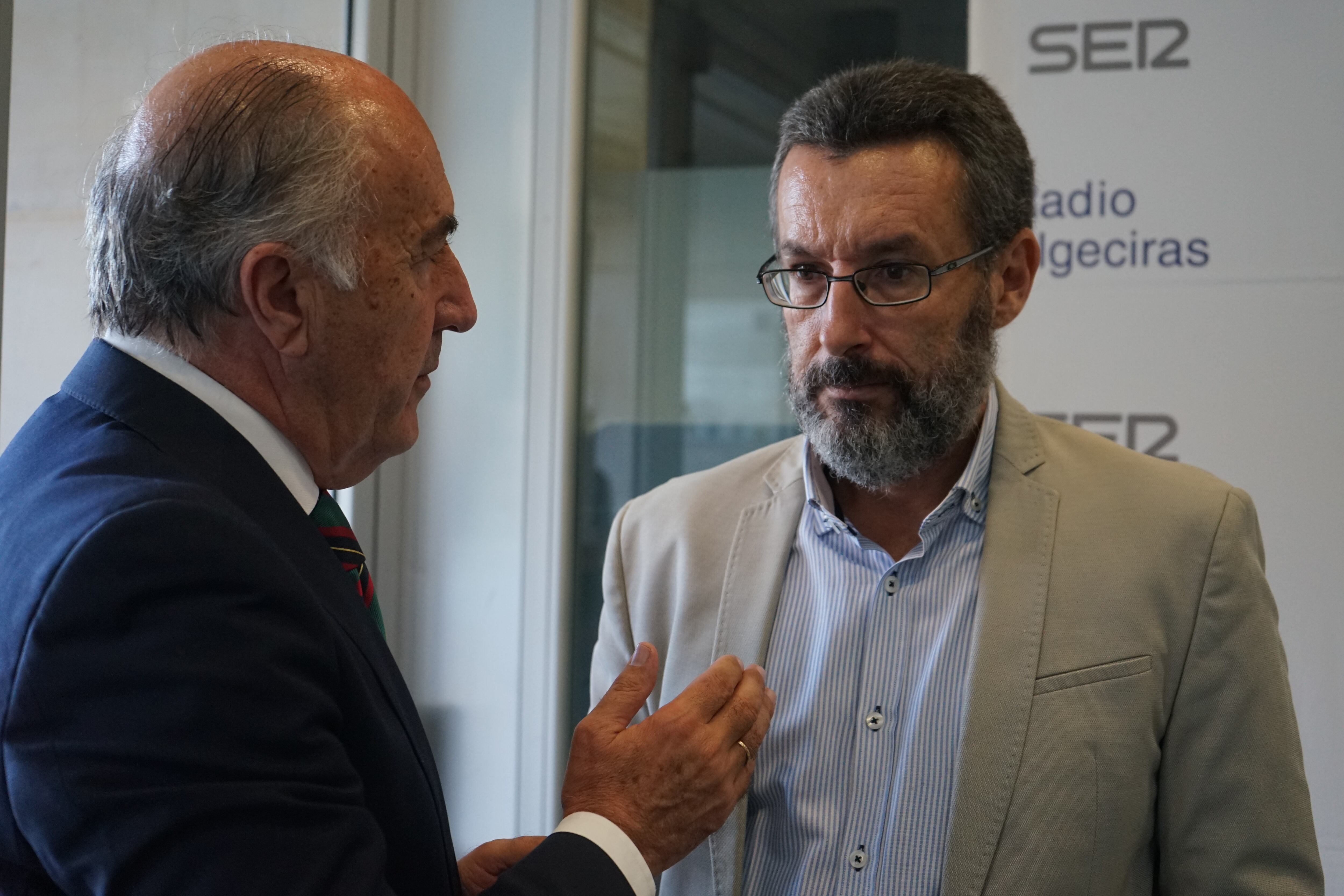 Landaluce junto a Juan Franco