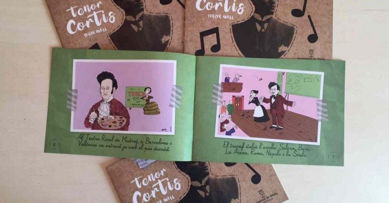 Ilustraciones rememorando la figura del Tenor Cortis.