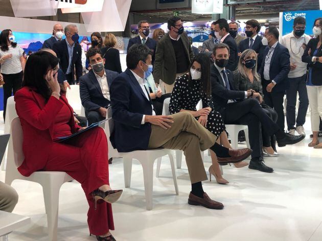 La líder nacional de Ciudadanos, Inés Arrimadas, presente en la rueda de prensa en Fitur