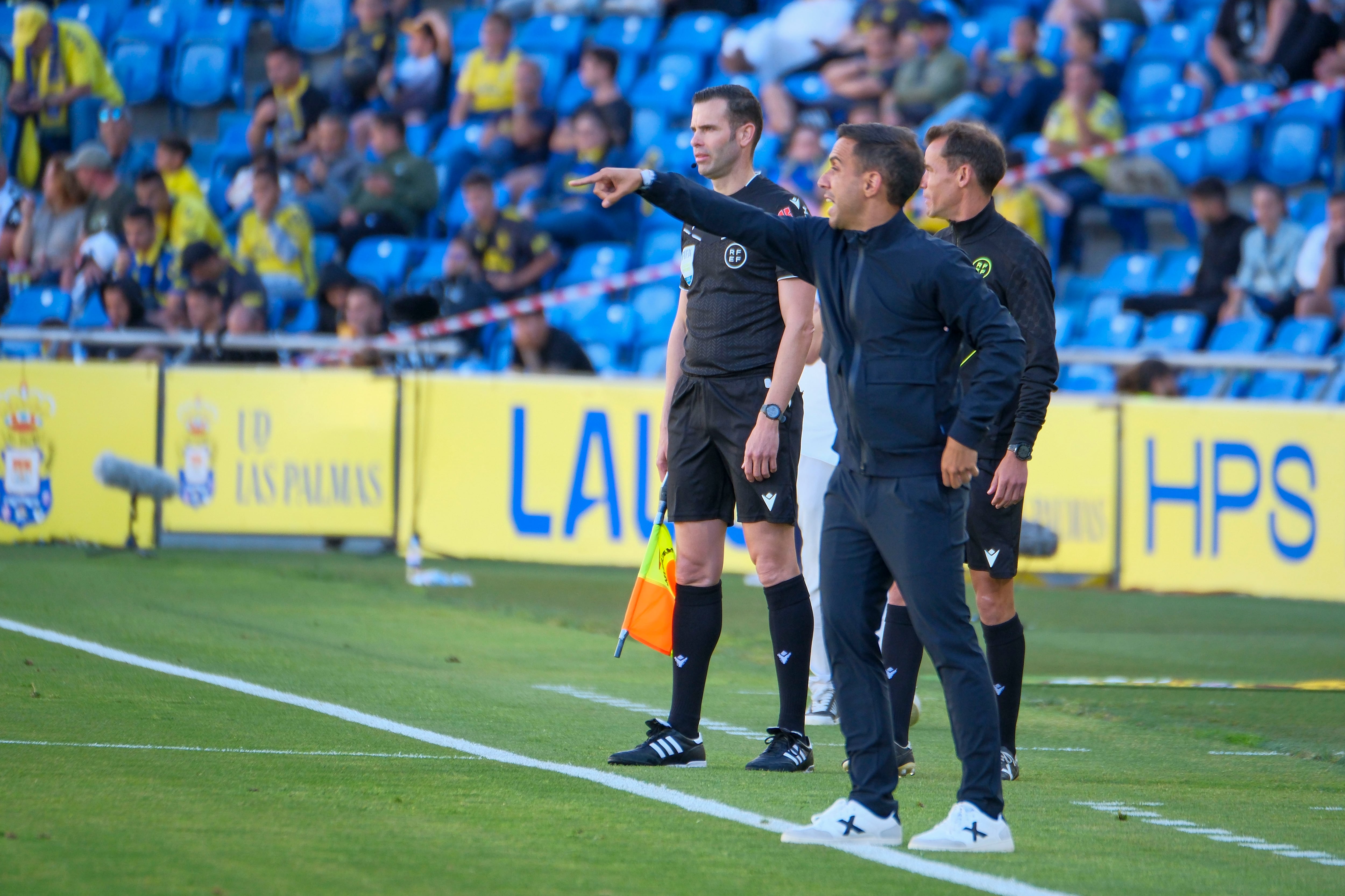 El entrenador del Leganés, Borja Jiménez, durante el partido frente a Las Palmas, esta temporada