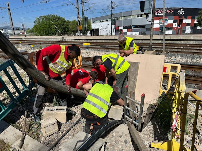 Trabajos en el colector de País Valencià