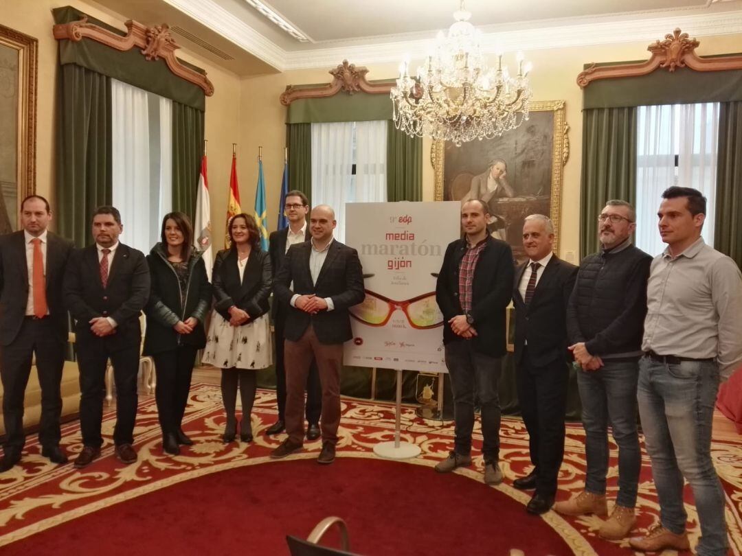 Presentación de la prueba en el ayuntamiento de Gijón.
