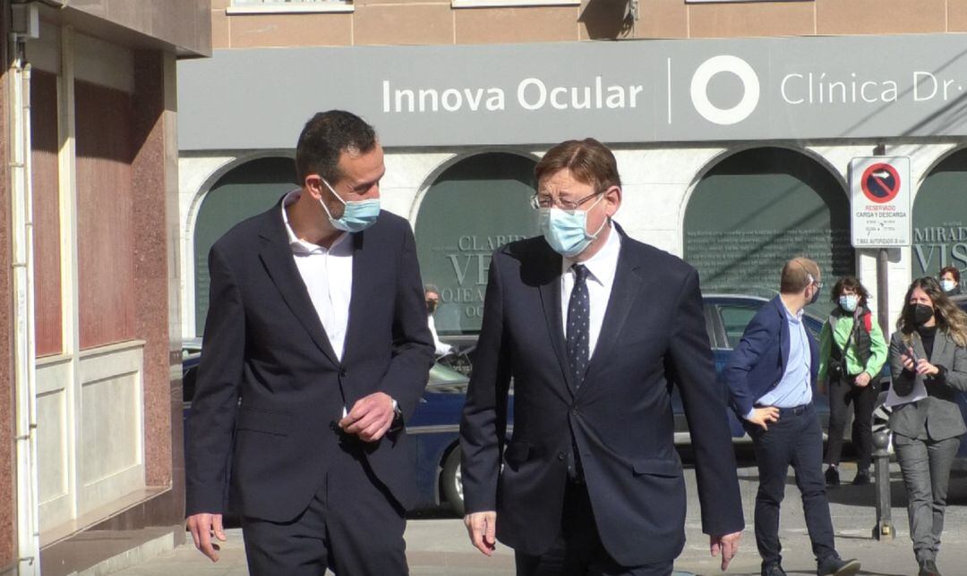 El alcalde de Elche y Ximo Puig