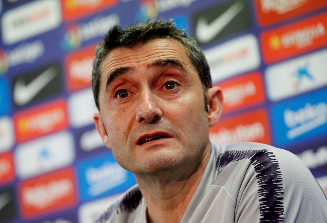 Valverde, durante la rueda de prensa. 