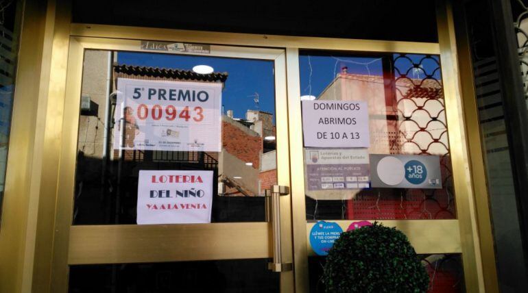 Administración de Madrigueras donde se ha vendido un quinto premio