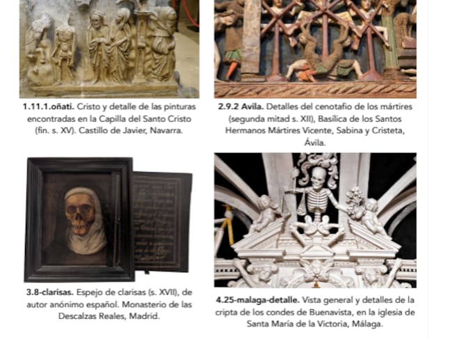 Página donde aparece el cenotafio de San Vicente