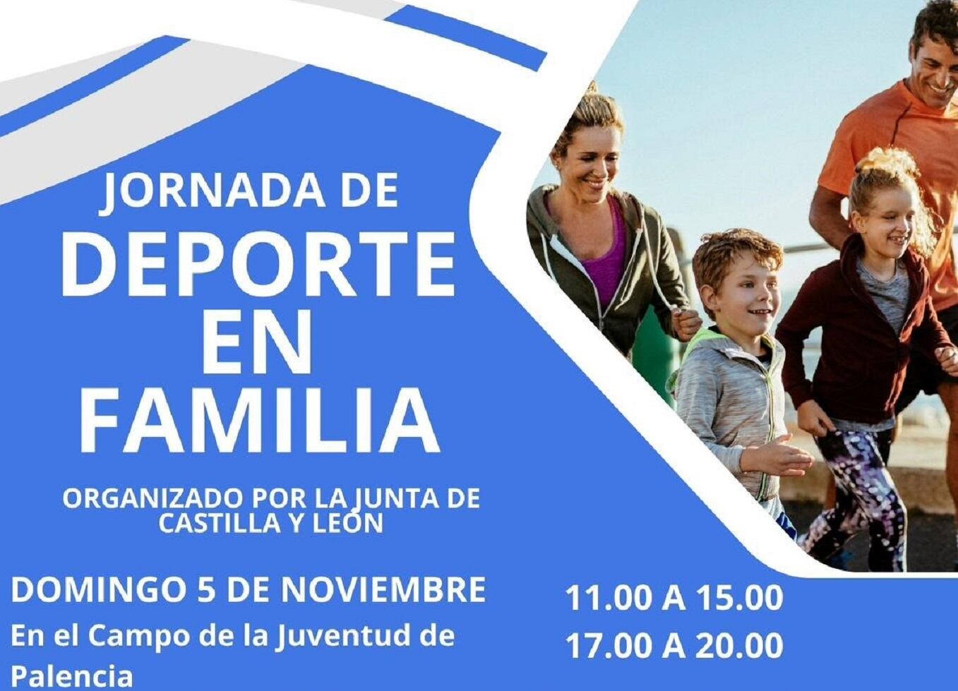 La Junta celebra la Jornada de Deporte en Familia el 5 de noviembre en el palentino Campo de la Juventud