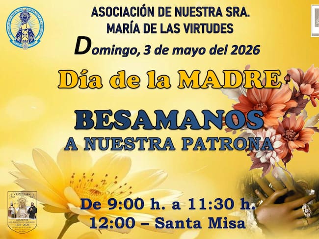 Cartel del besamanos del domingo