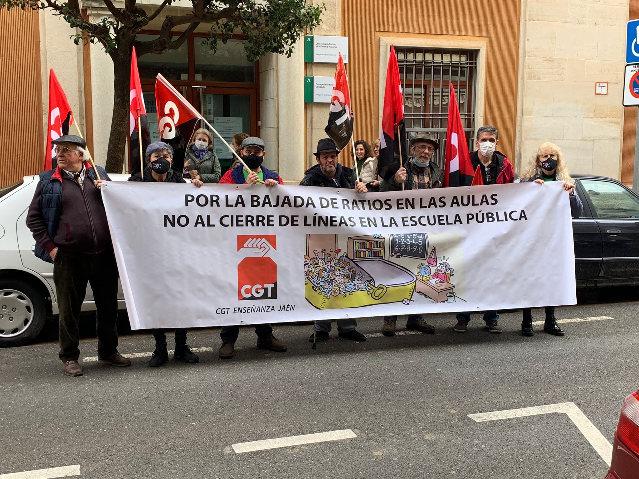 Protesta de CGT.