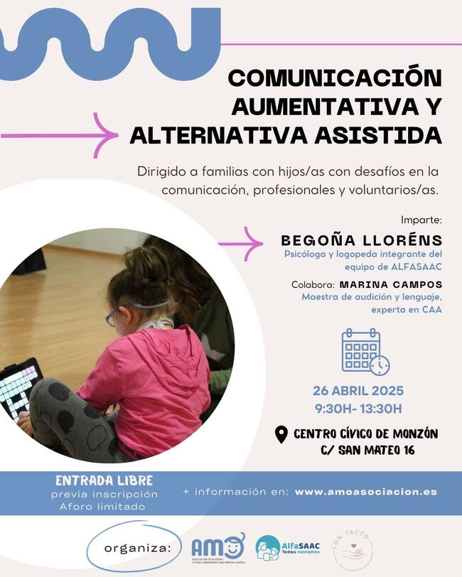 Cartel Taller Asociación AMO.