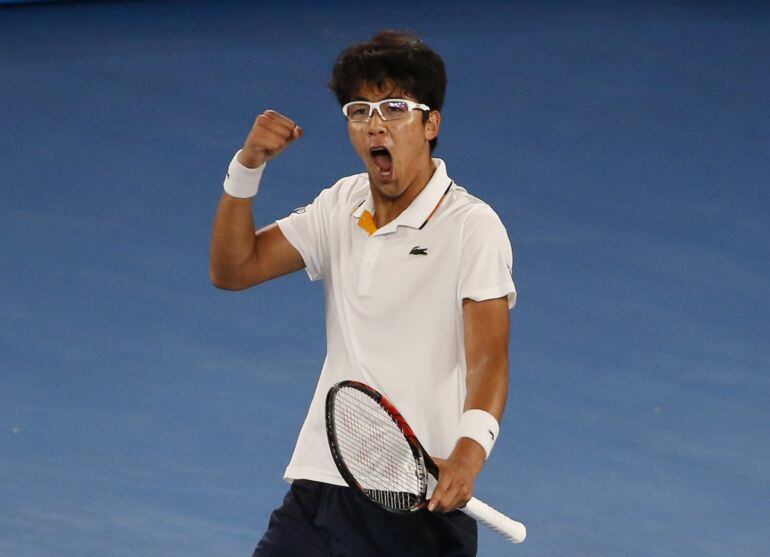 Chung ha cerrotado a Djokovic en los octavos de final del Open de Australia.