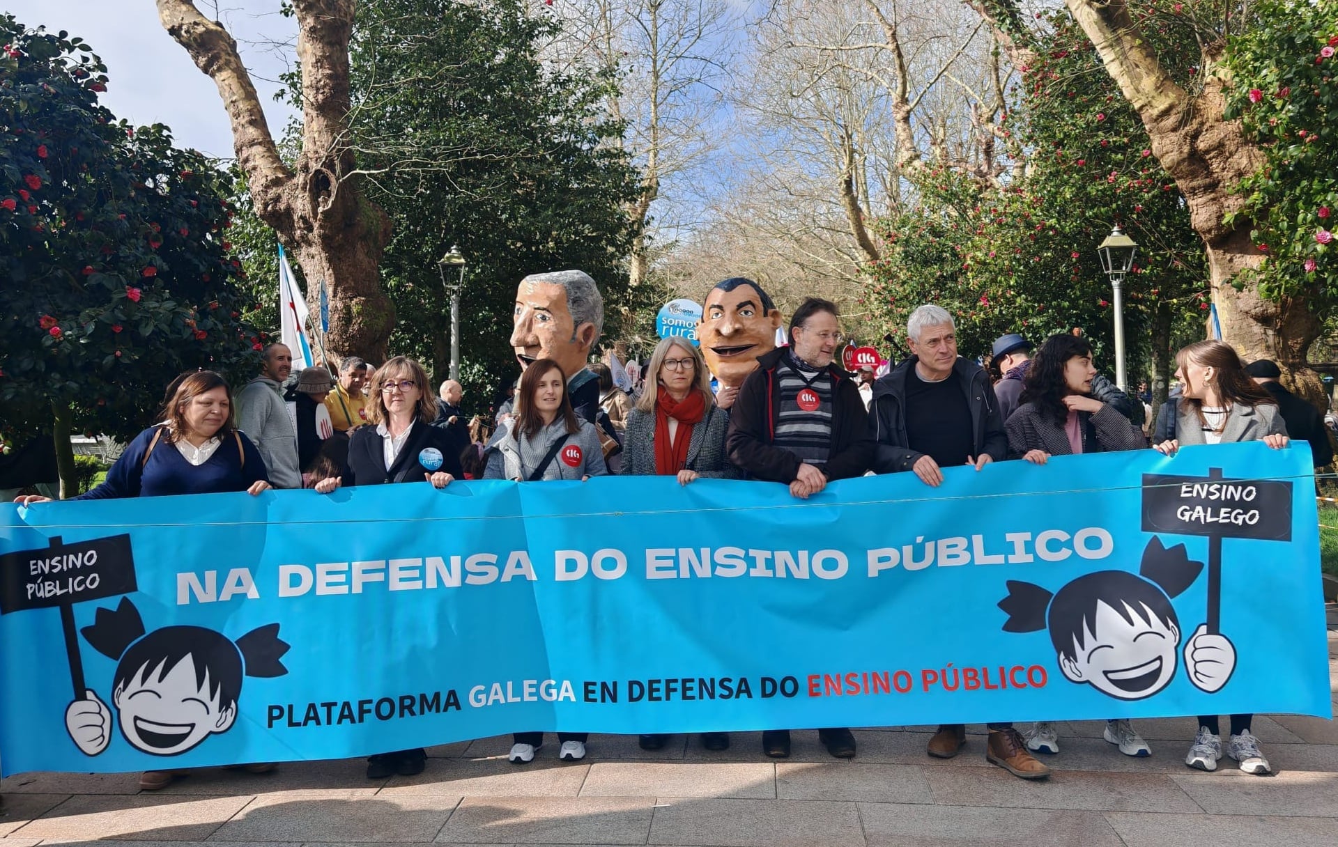 La protesta en Santiago por la la falta de profesorado especialista partió de la Alameda