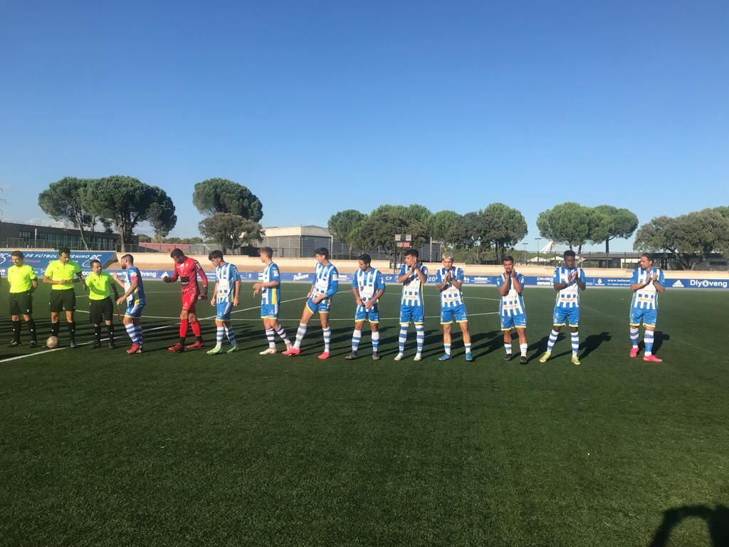 El once inicial de la Arandina en la Dehesa de Navalcarbón el pasado sábado en el último partido de la pretemporada