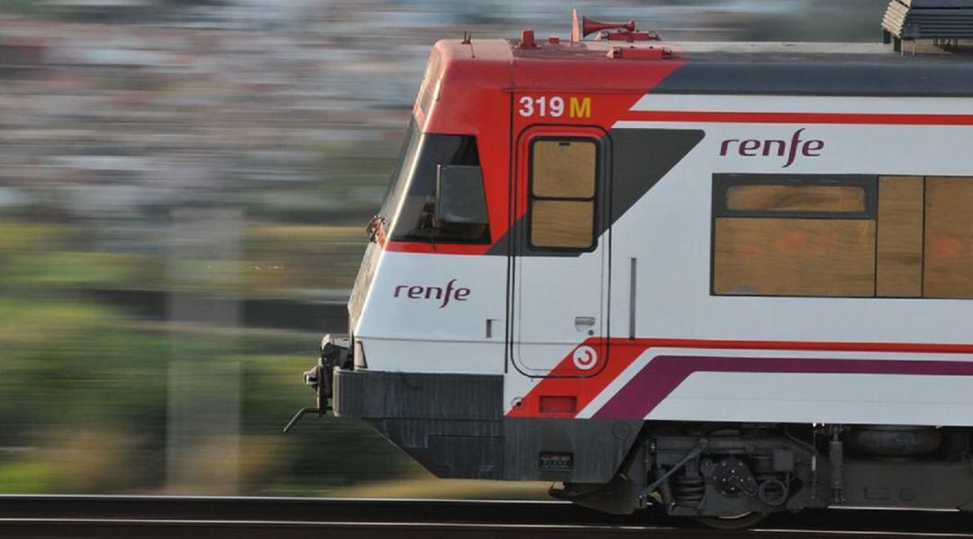 Tren de Cercanías de Renfe.