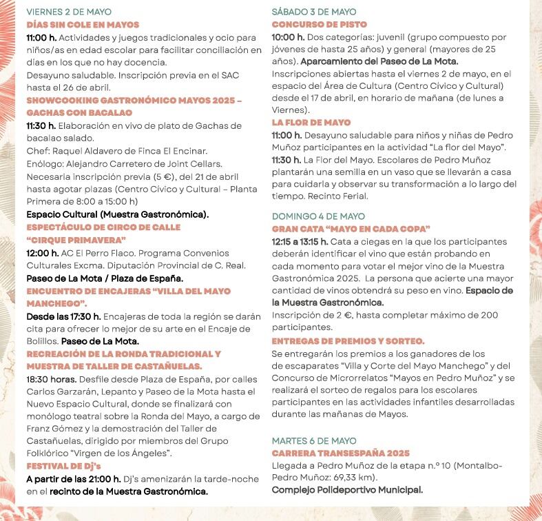Programación Mayo Manchego 2025, 5