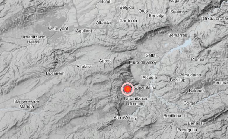 Terremoto en Cocentaina