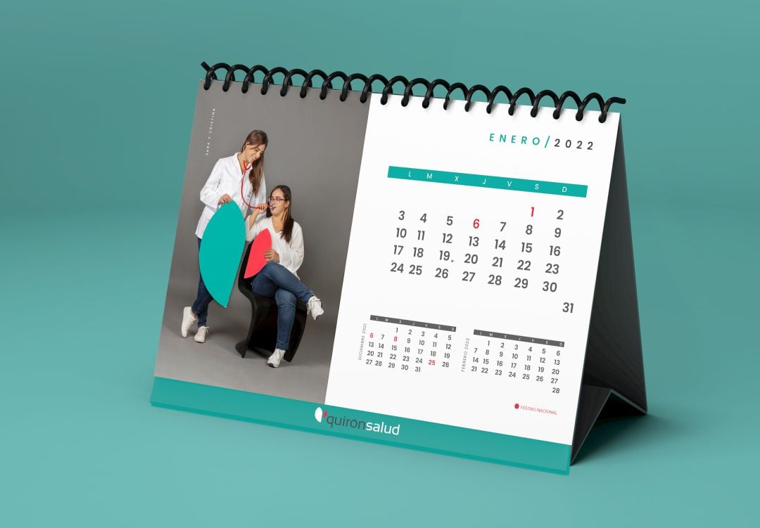 Especialistas de Quirónsalud y miembros de APSA unidos en un calendario solidario