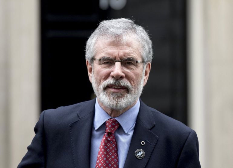 Gerry Adams durante una visita a Downing Street en noviembre 