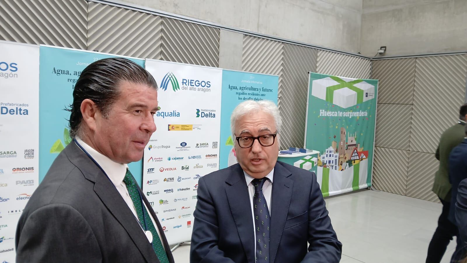 Javier Rincón, consejero de Agricultura del GA en la Jornada de Riegos del Alto Aragón