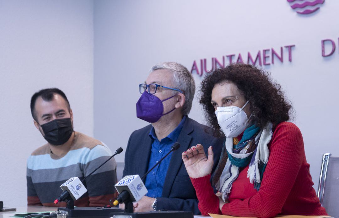 Nahuel González, Josep Alandete y Vicenta Ferrer