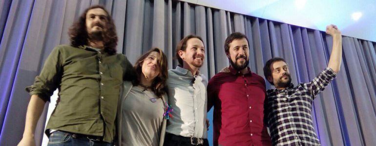 Pablo Iglesias en un mitin en A Coruña.