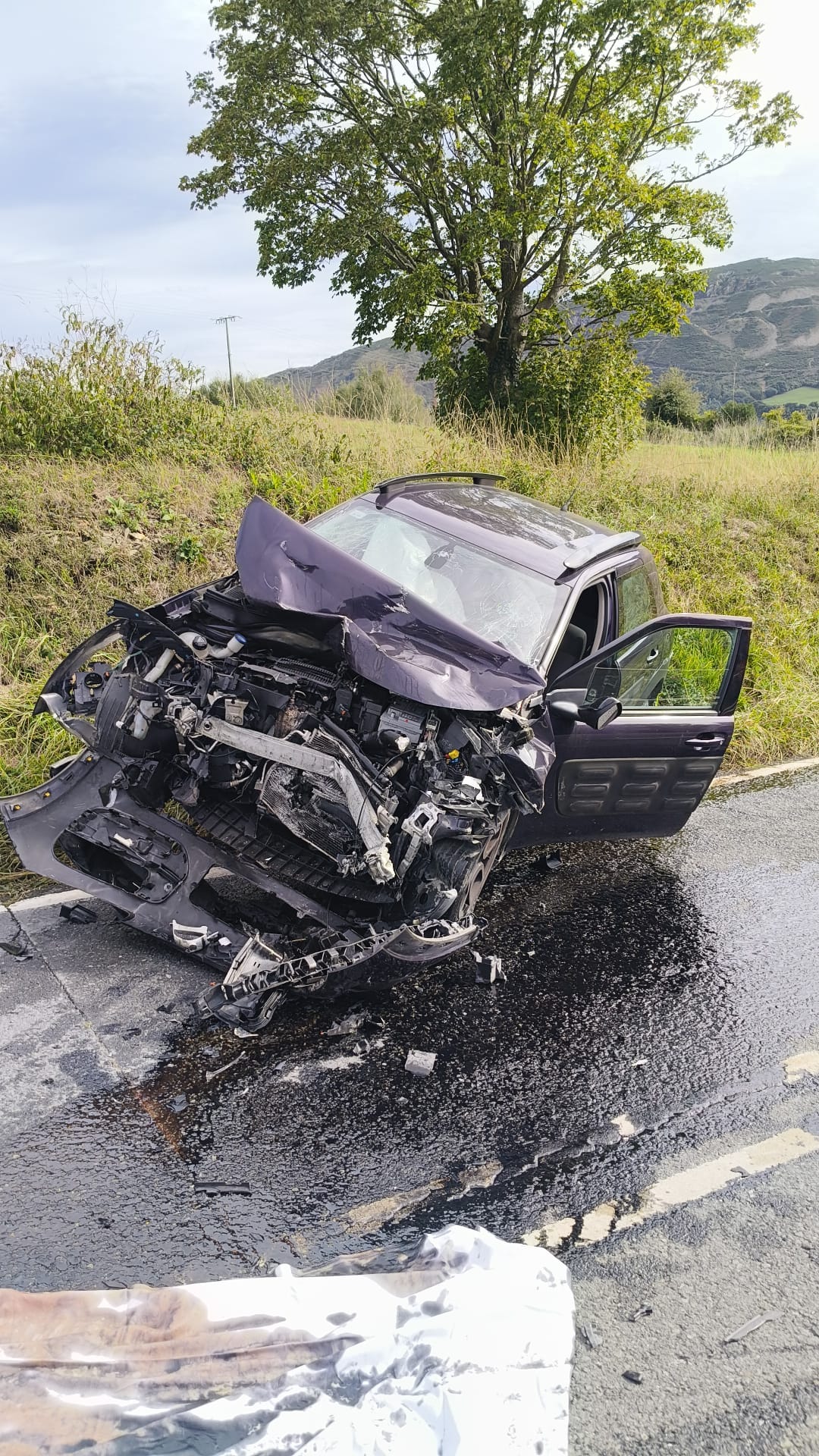 Estado en el que quedó el turismo siniestrado