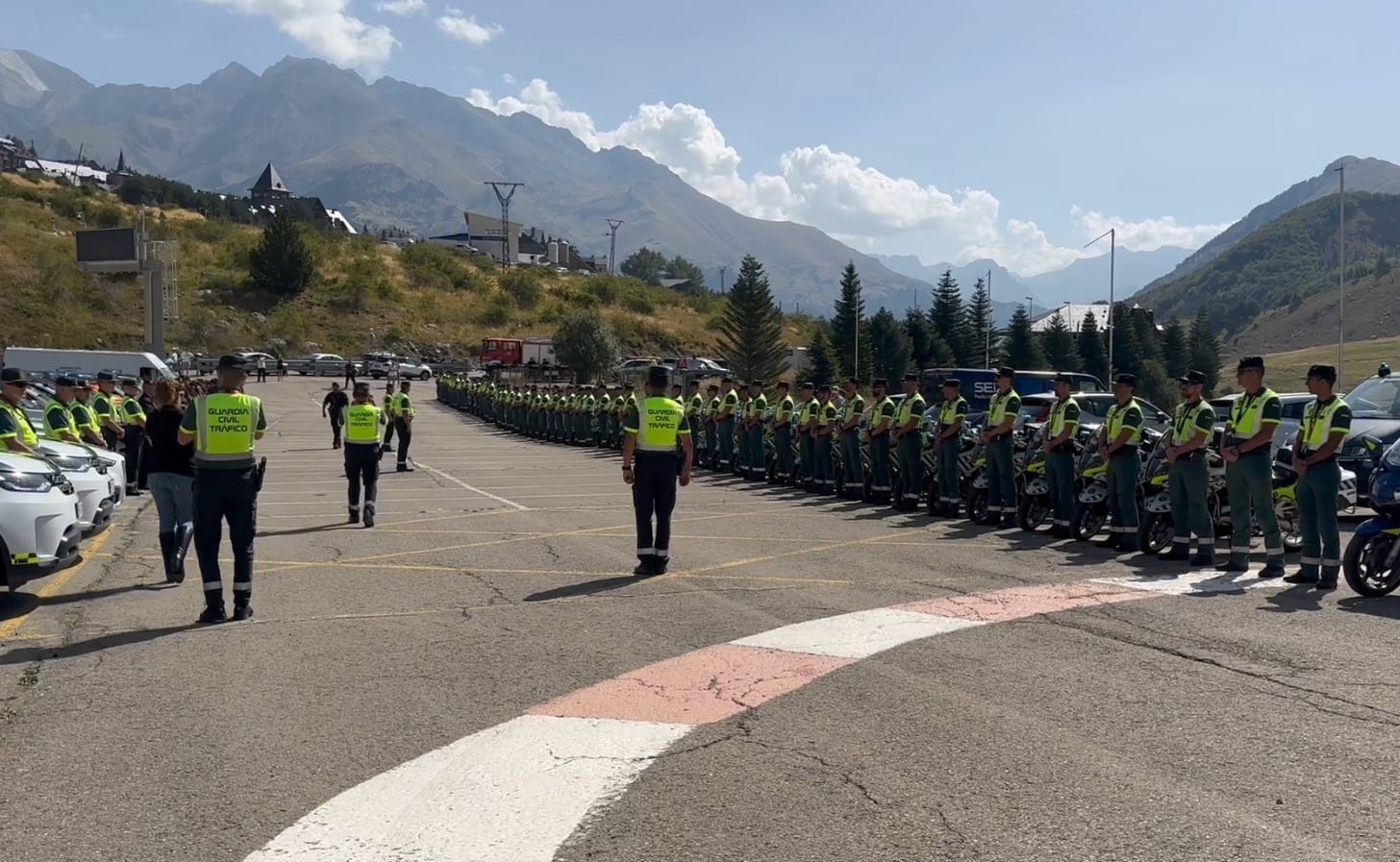 Foto de archivo de la Guardia Civil en la Vuelta a España
