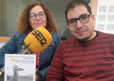 Alicia Mohíno e Israel Hergón, durante la entrevista en &#039;Hoy por Hoy&#039;