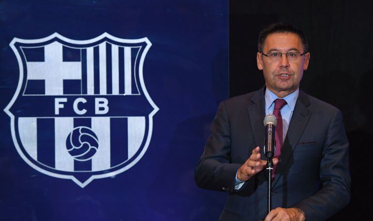 Bartomeu, en una comparecencia ante los medios