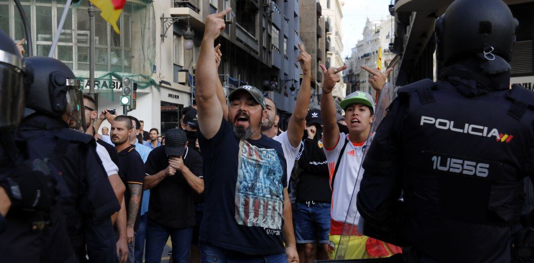 Incidentes durante las manifestaciones del pasado 9 d&#039;Octubre