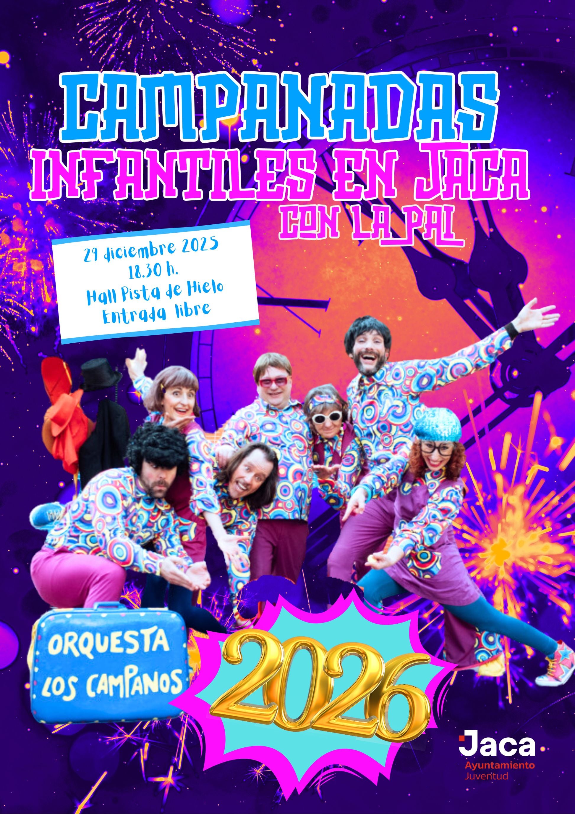 Una fiesta infantil para adelantarse a las "Campanadas" el 29 de diciembre en el hall de la pista de hielo de Jaca