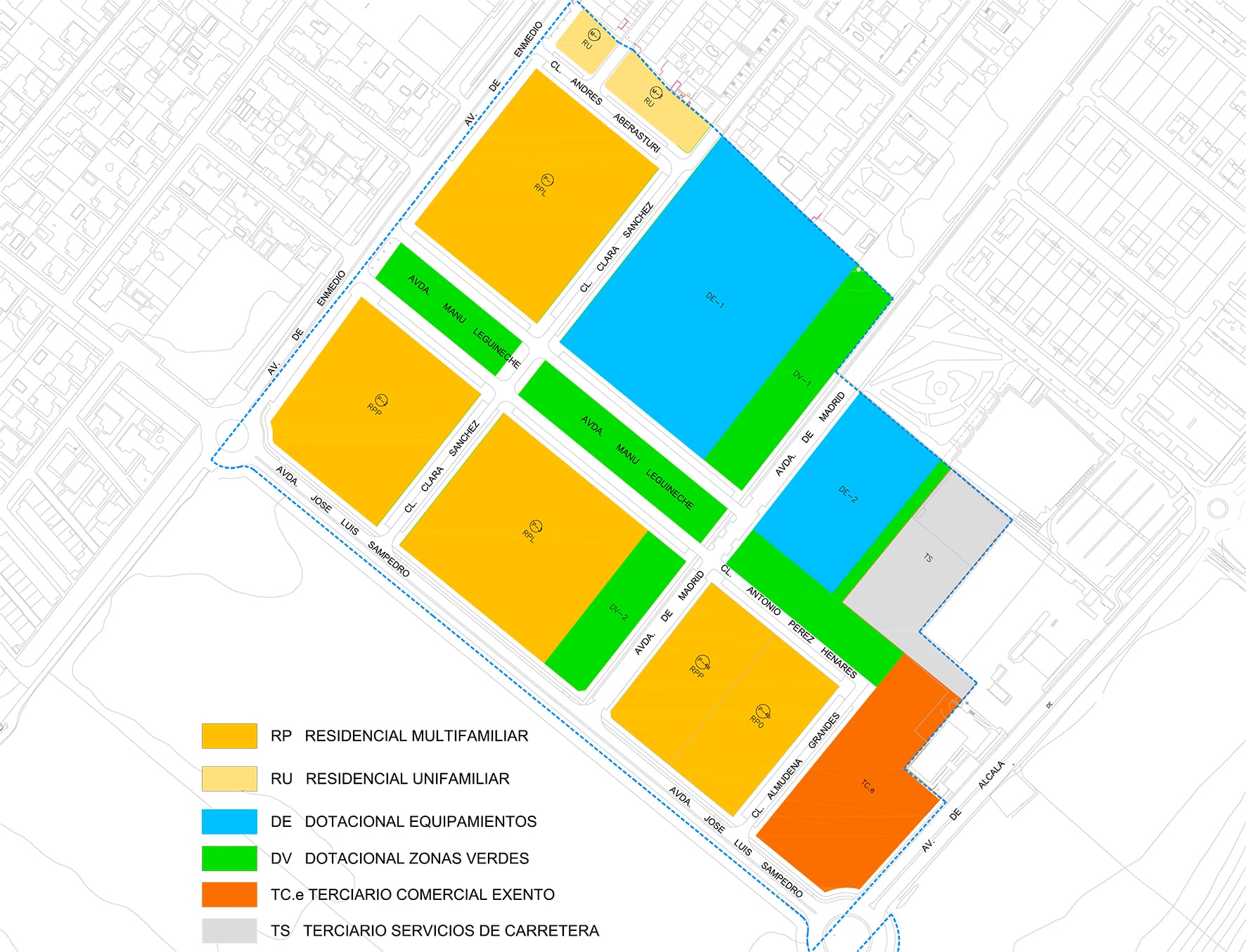 Plano del nuevo sector de Azuqueca de Henares