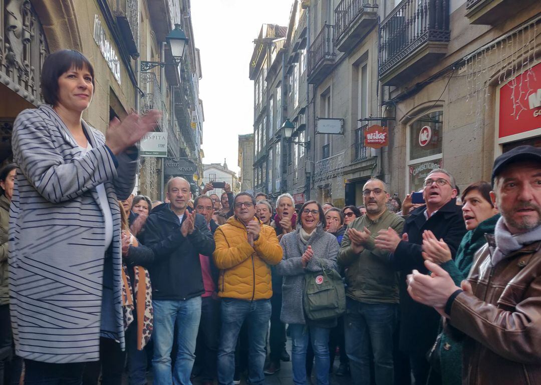 Ana Pontón en el acto de arranque de campaña