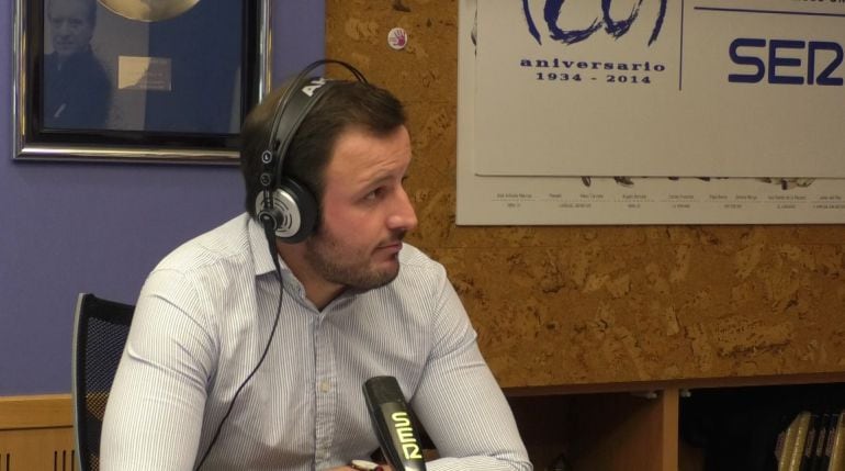 Pablo Ruz en los estudios de Cadena Ser 