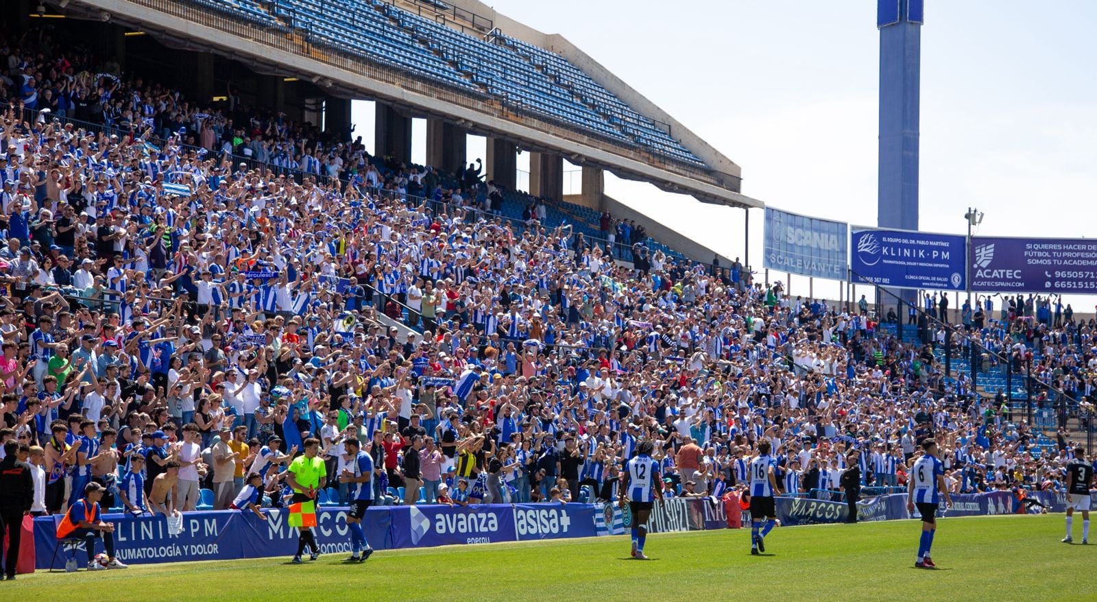 El Rico Pérez durante el Hércules - Peña Deportiva de la temporada pasada