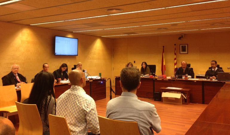 L'acusat durant la seva declaració a l'Audiència de Girona