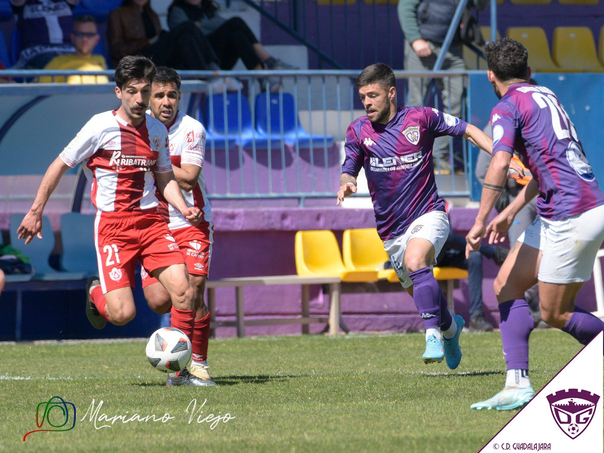 Imagen del partido de la pasada temporada Guadalajara 0 Cacereño 1 FOTO: Mariano Viejo (CD Guadalajara)