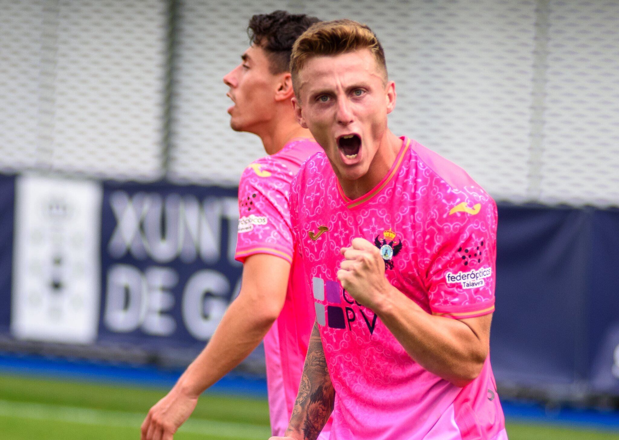 Luis Sánchez, autor del gol de la victoria del Talavera ante el Ourense