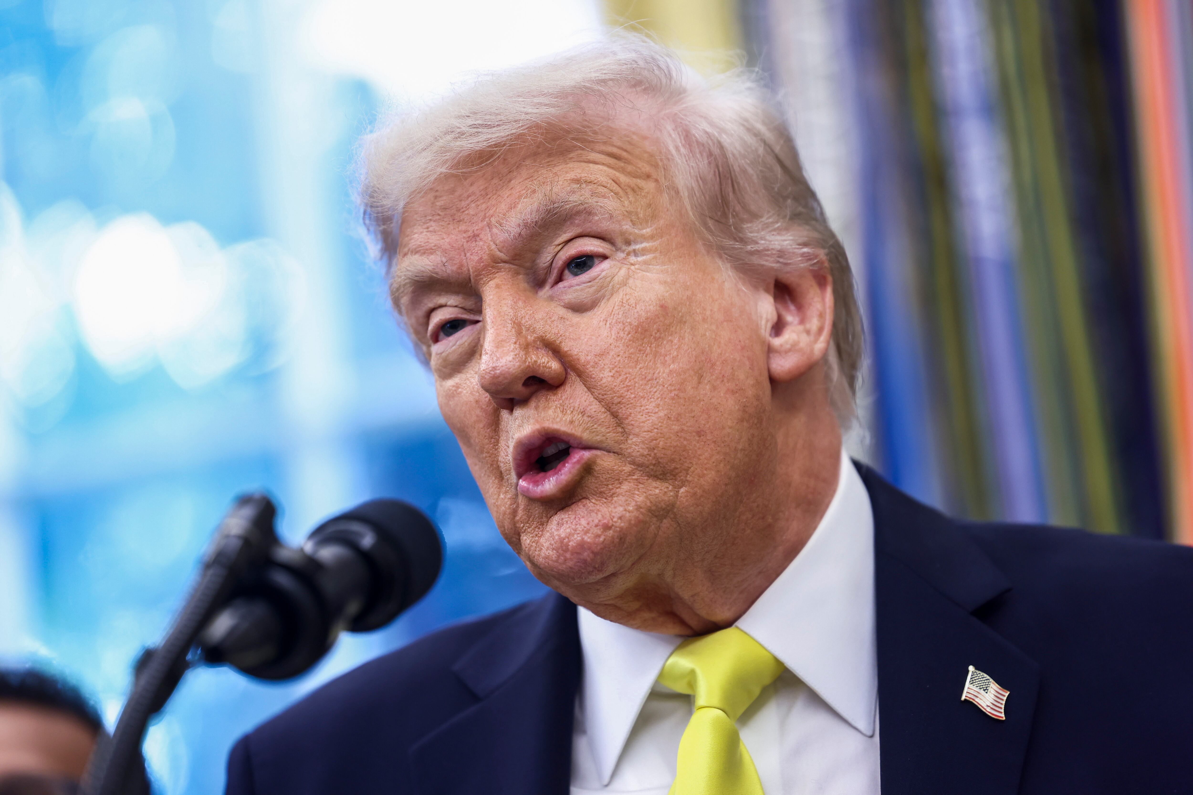 El presidente estadounidense, Donald Trump, en el despacho oval.