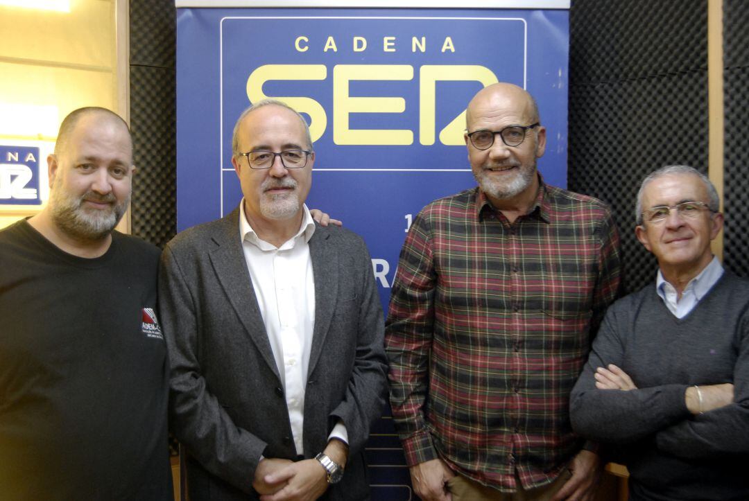 javier Cózar, Joaquín Guirval, Ramón Sánchez y Juan Carlos Narváez durante su participación en navidad con Amor.