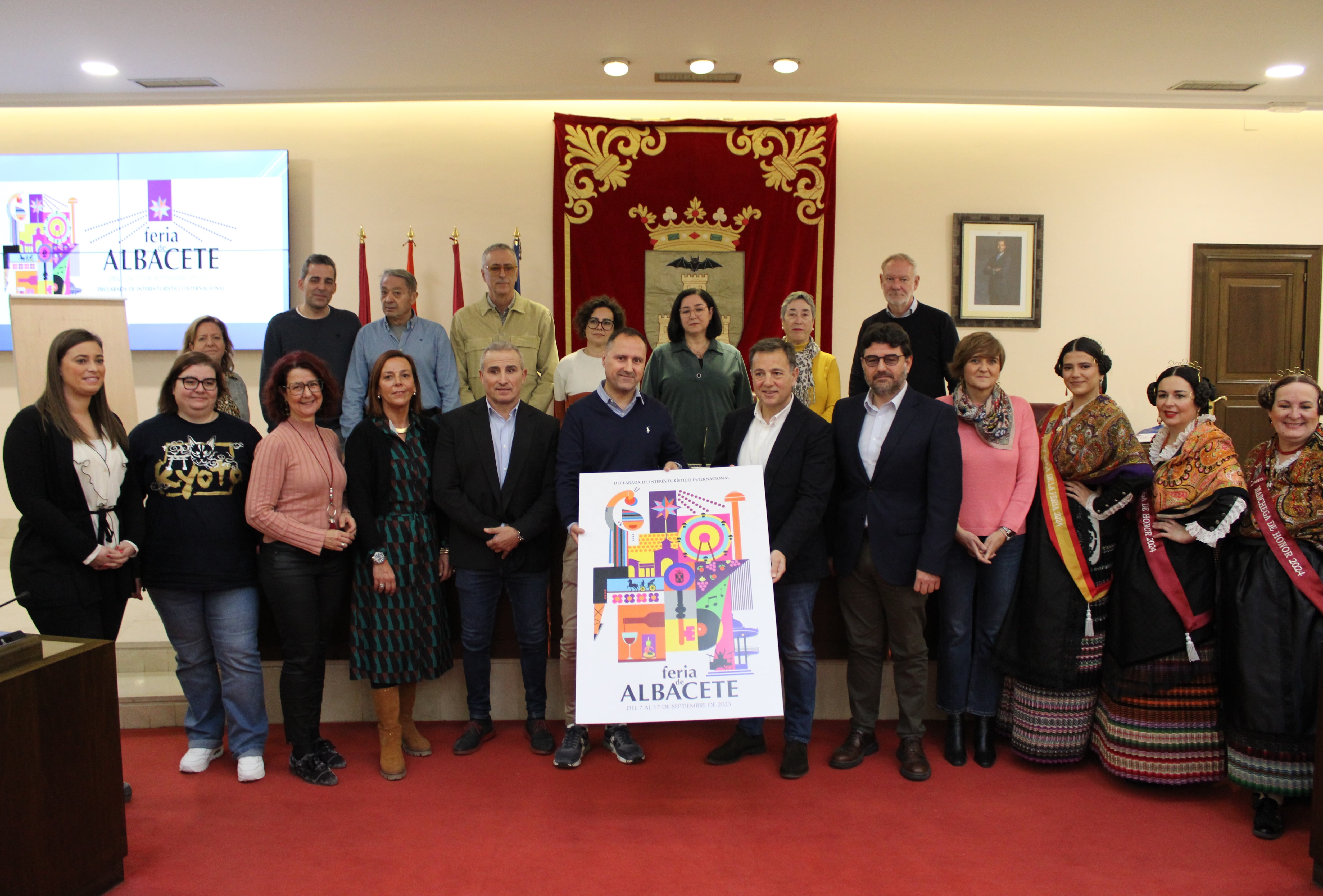 Presentación del cartel de la Feria de Albacete 2025. Imagen del Ayuntamiento de Albacete.