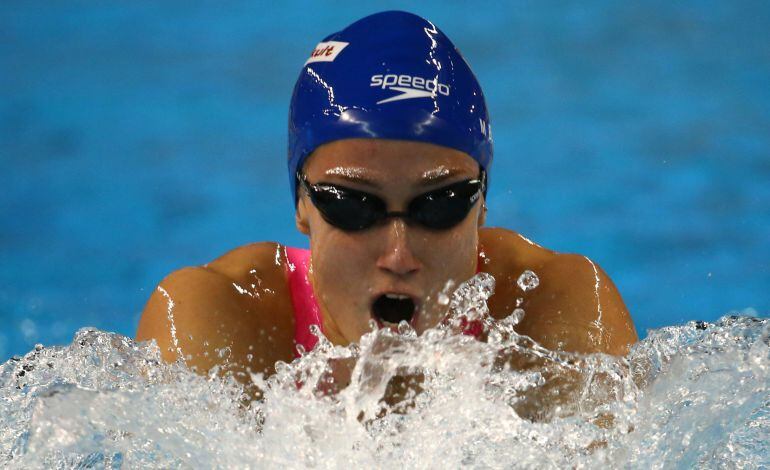 Mireia Belmonte Garcia, en la final de 400 estilos en los mundiales de piscina corta de Doha.