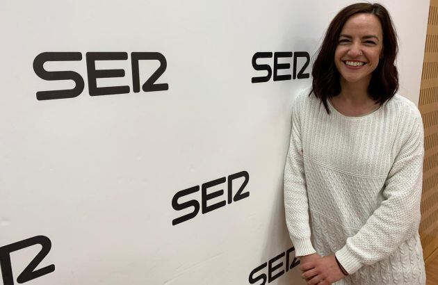 Anna Gil Wittke en los estudios de Radio Murcia