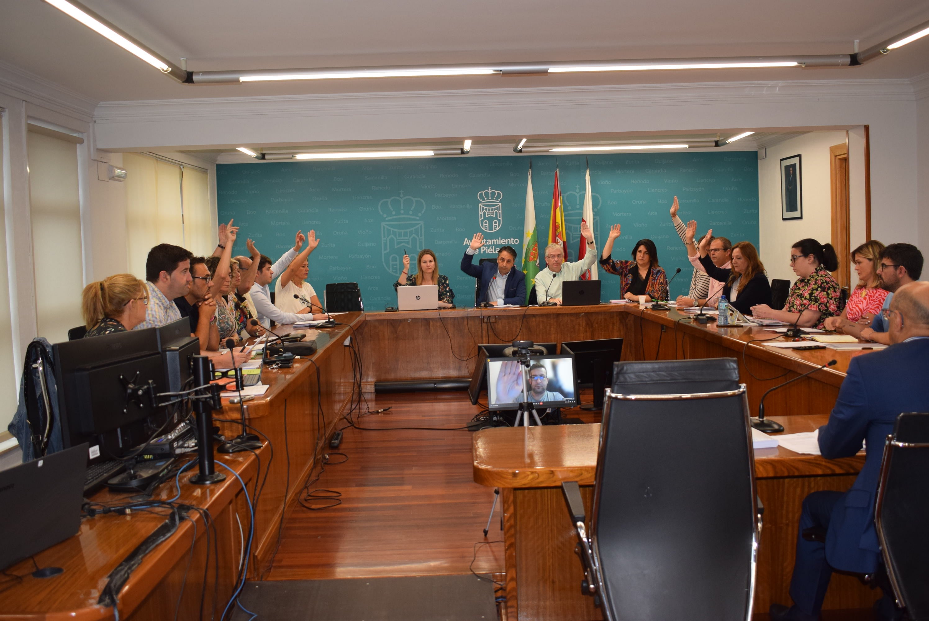 Un momento de la votación.