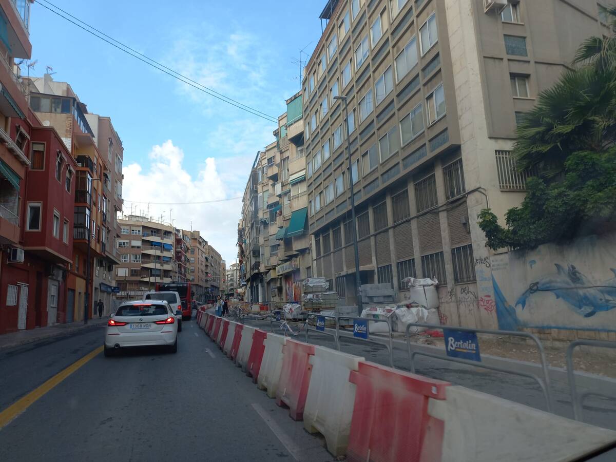Las obras se retrasan en Alicante por falta de suministros